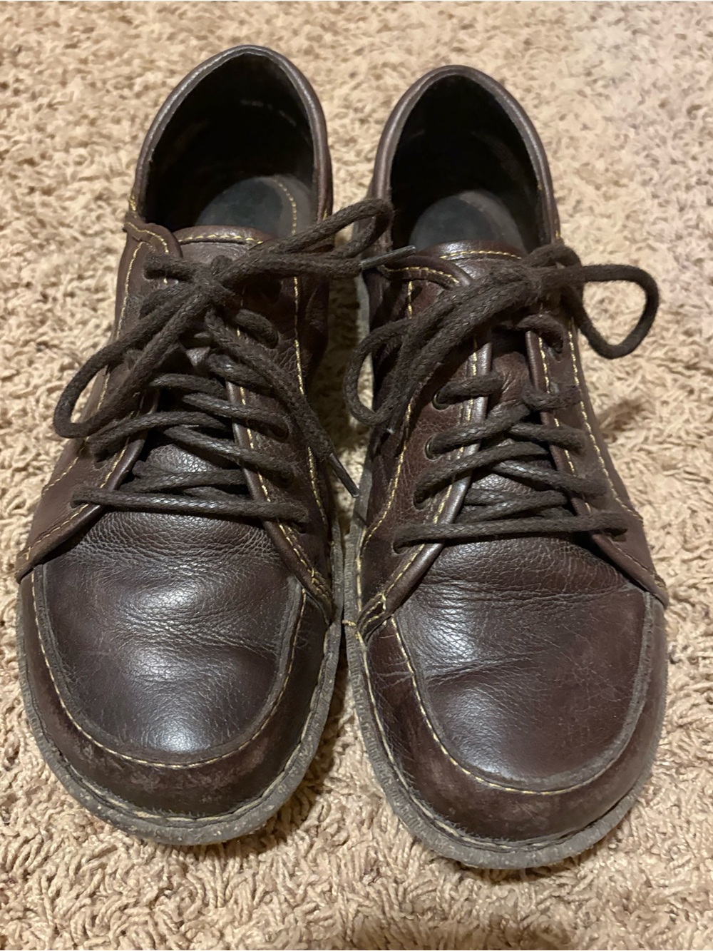 Born Brown Leather Chukka Lace-Up Boots
